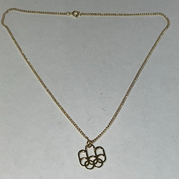 1976 MONTREAL OLYMPIC GAMES NECKLACE And Pin Duo Brotherhood.  Chain is 16”. - Picture 3 of 4